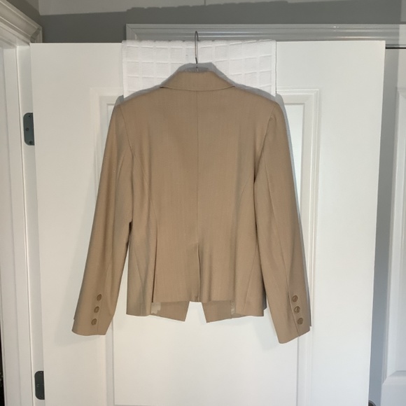 Cato Notched Collar Single Button Lined Blazer Tan Size 8 - Picture 6 of 6